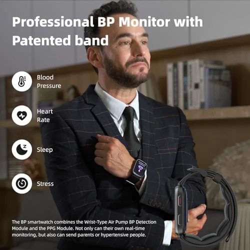 Smart Watch Blood Pressure Monitor with Air Pump Band — Blood Pressure Monitor, BP Doctor