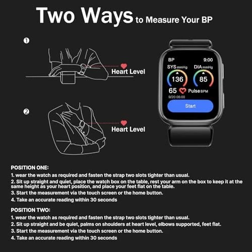 Smart Watch Blood Pressure Monitor with Air Pump Band — Blood Pressure Monitor, BP Doctor
