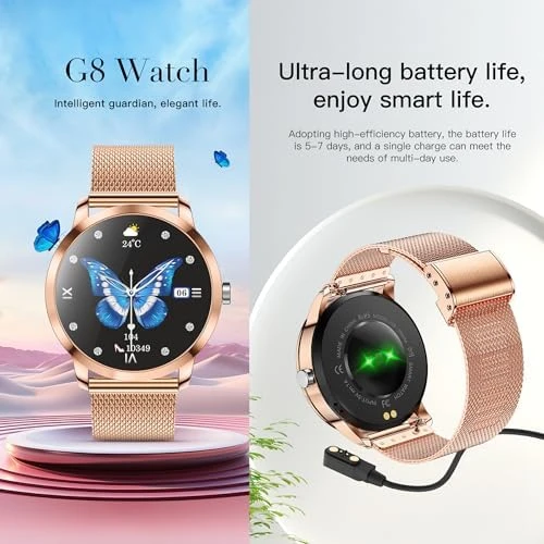 Smart Watch for Women, 1.27" AMOLED — Fitness Tracker, SGDDFIT