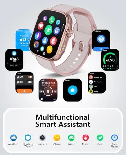 Smart Watch for Women with Blood Pressure Monitor — Fitness Tracker, SOUYIE