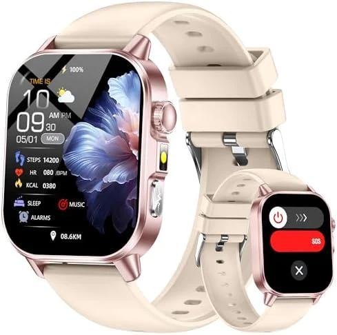 Smart Watch with 2.0" HD Display, Blood Pressure Oxygen Heart Rate Sleep Monitor, 136 Sports Modes, IP68 Waterproof... — Smart Watch, Yowow
