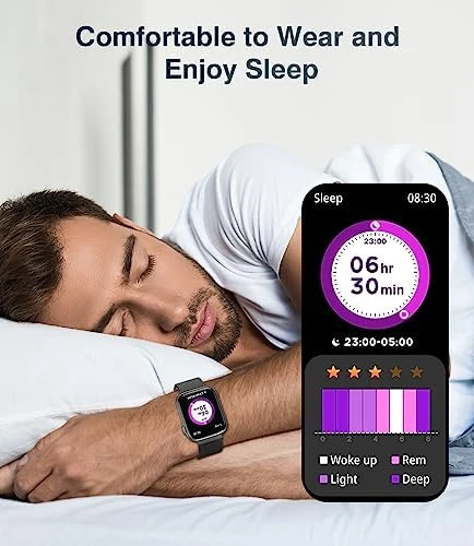 Smart Watch with Blood Pressure, 1.9" HD Full Touch Screen, Fitness Tracker — Smart Watch, EarlySincere