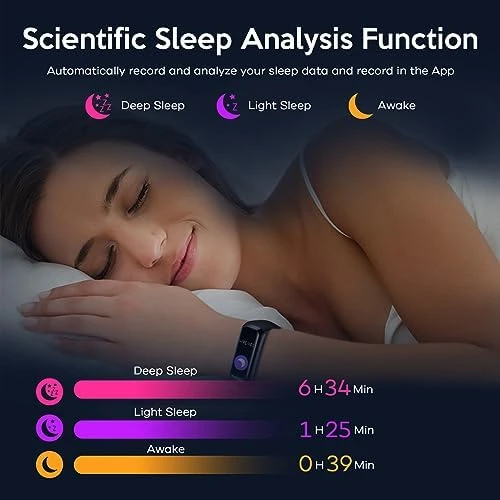 Smart Watch with Blood Pressure, Heart Rate & Sleep Monitor — Fitness Tracker, YIUZUIK