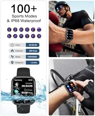 Smart Watch with Bluetooth Call and Health Monitoring — Smart Watch, EGQINR