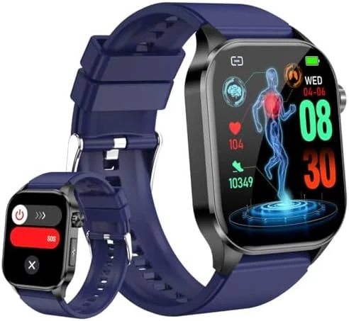 Smart Watch with Bluetooth Calls, Health Monitor & 150+ Sports Modes — Fitness Tracker, VOKOWOBO