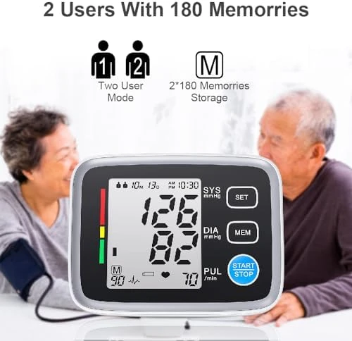Upper Arm Blood Pressure Monitor 2 Cuff Sizes — Blood Pressure Monitor, ALPHAGOMED
