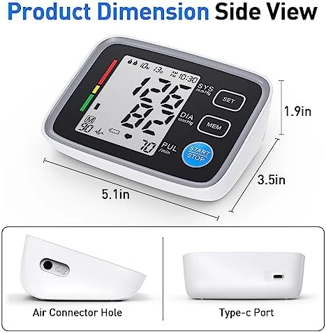 Upper Arm Blood Pressure Monitor 2 Cuff Sizes — Blood Pressure Monitor, ALPHAGOMED