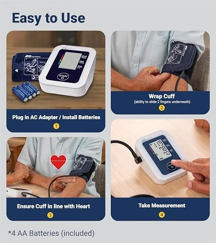 Upper Arm Blood Pressure Monitor — Blood Pressure Monitor, A&D Medical