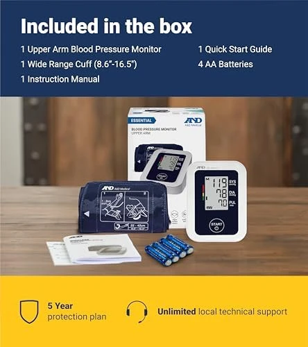 Upper Arm Blood Pressure Monitor — Blood Pressure Monitor, A&D Medical
