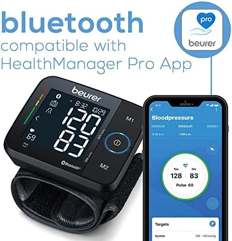 Wrist Blood Pressure Monitor with Bluetooth — Blood Pressure Monitor, Beurer
