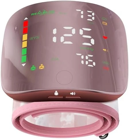 Wrist Blood Pressure Monitor with Curved Screen — Blood Pressure Monitor, GUAEVER