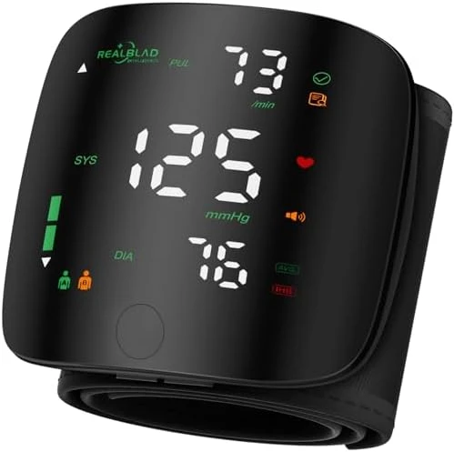 Wrist Blood Pressure Monitor with LED Touch Screen — Blood Pressure Monitor, Double love