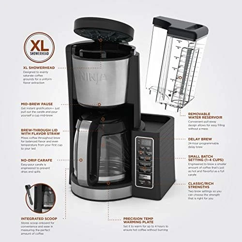 12-Cup Programmable Coffee Maker with Classic and Rich Brews — Coffee Maker, Ninja