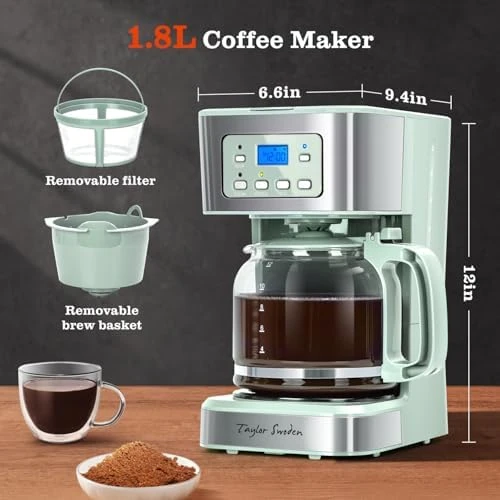 12-Cup Programmable Coffee Maker — Coffee Maker, Taylor Swoden