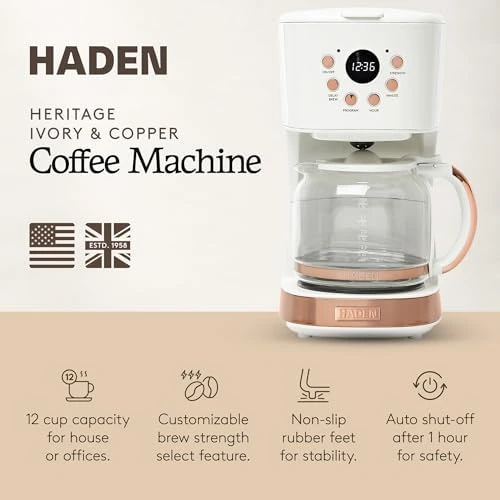12 Cup Programmable Drip Coffee Maker — Coffee Maker, Haden