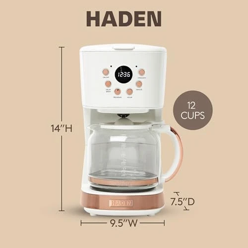 12 Cup Programmable Drip Coffee Maker — Coffee Maker, Haden