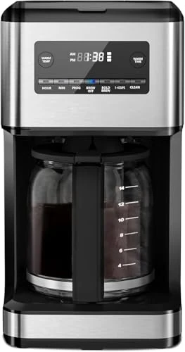 14-Cup Programmable Drip Coffee Maker with Reusable Filter — Coffee Maker, Electactic