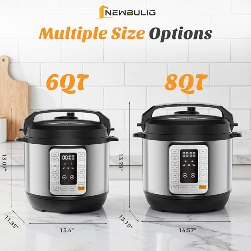 16-in-1 Electric Pressure Cooker — Multicooker, NEWBULIG