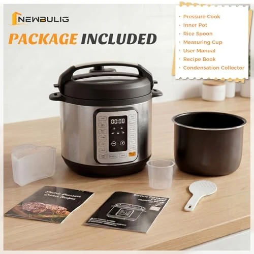 16-in-1 Electric Pressure Cooker — Multicooker, NEWBULIG