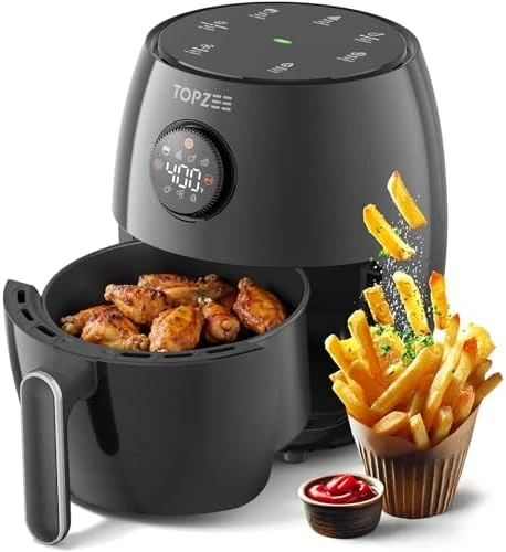 2.1Qt Small Air Fryer - Compact Digital Mini Airfryer — Air Fryer, Topzee