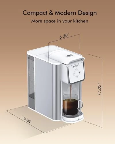 3-in-1 Single Serve Drip Coffee Machine — Coffee Maker, SIFENE