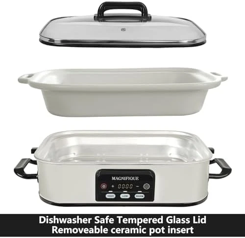4 Quart Casserole Digital Slow Cooker — Multicooker, Magnifique