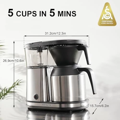 5 Cup Drip Coffee Maker with Thermal Carafe — Coffee Maker, Bonavita