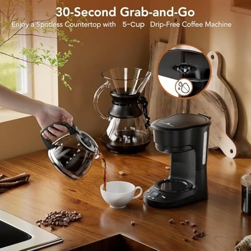 5 Cup Programmable Drip Coffee Maker — Coffee Maker, Electactic
