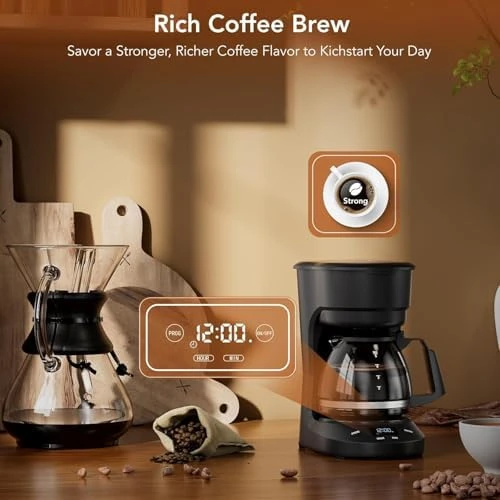 5 Cup Programmable Drip Coffee Maker — Coffee Maker, Electactic