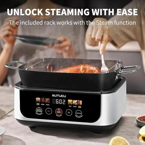 7-Quart Programmable Multi-Cooker with Ceramic Coating — Multicooker, AUTUCU