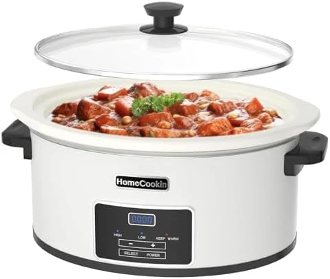 7-Quart Programmable Slow Cooker with Timer and Keep Warm — Multicooker, HOMECOOKIN