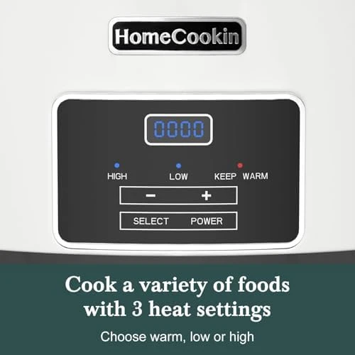 7-Quart Programmable Slow Cooker with Timer and Keep Warm — Multicooker, HOMECOOKIN