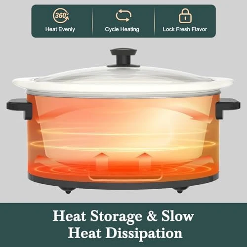 7-Quart Programmable Slow Cooker with Timer and Keep Warm — Multicooker, HOMECOOKIN