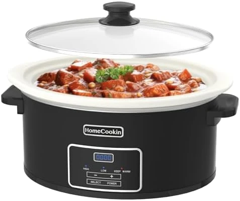 7-Quart Programmable Slow Cooker with Timer and Keep Warm — Multicooker, HOMECOOKIN