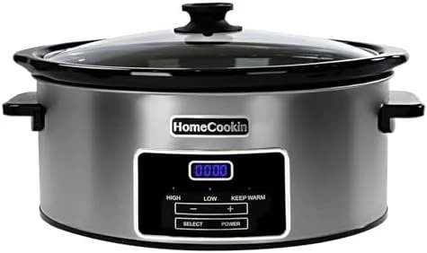 7-Quart Programmable Slow Cooker with Timer and Keep Warm — Multicooker, HOMECOOKIN