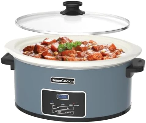 7-Quart Programmable Slow Cooker with Timer and Keep Warm — Multicooker, HOMECOOKIN