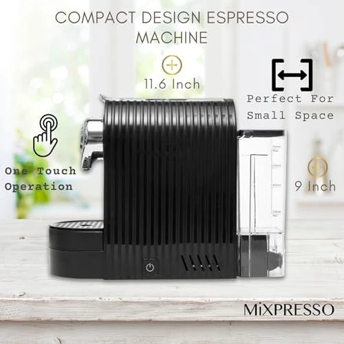 Black Espresso Coffee Machine — Coffee Maker, Mixpresso