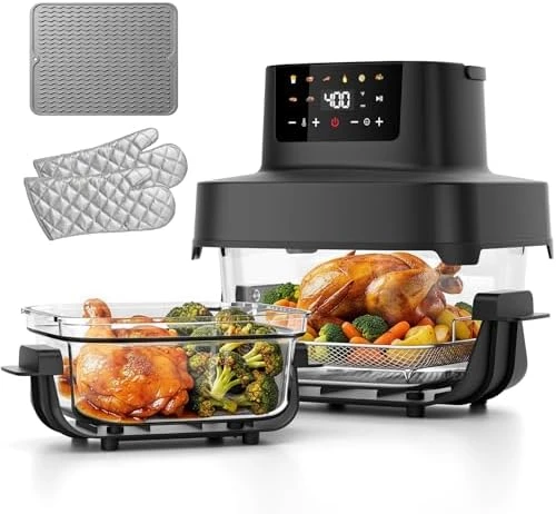 Dual Capacity Glass Air Fryer — Air Fryer, YUKO Smart