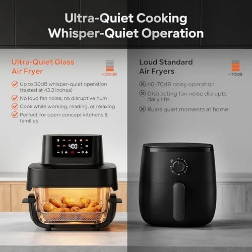 Dual Capacity Glass Air Fryer — Air Fryer, YUKO Smart
