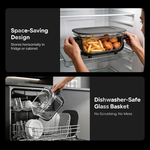 Dual Capacity Glass Air Fryer — Air Fryer, YUKO Smart