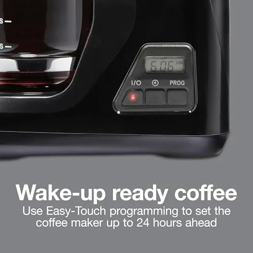 FrontFill Drip Coffee Maker, Digital & Programmable, 12 Cup Glass Carafe — Coffee Maker, Proctor Silex