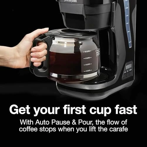 FrontFill Drip Coffee Maker, Digital & Programmable, 12 Cup Glass Carafe — Coffee Maker, Proctor Silex