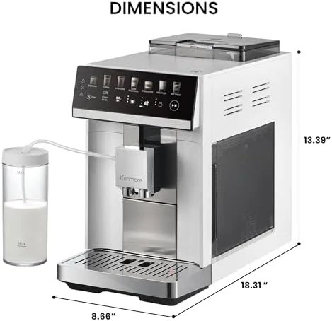 Fully Automatic Coffee Maker with Grinder & Milk Frother — Coffee Maker, Koolatron