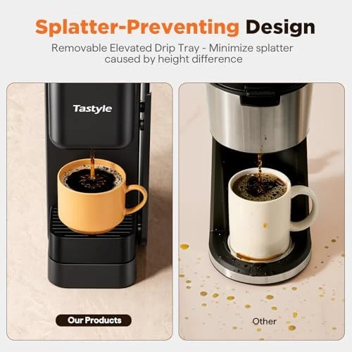 Hot & Iced Coffee Maker with Magnetic K-Pod Organizer — Coffee Maker, Tastyle