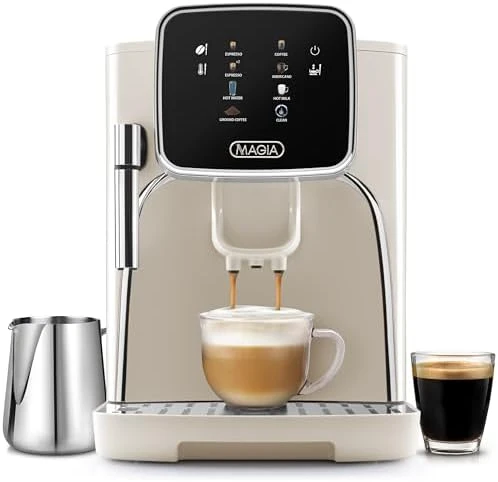 Magia Clasica Automatic Espresso Machine with Built-In Grinder — Coffee Maker, Zulay Kitchen