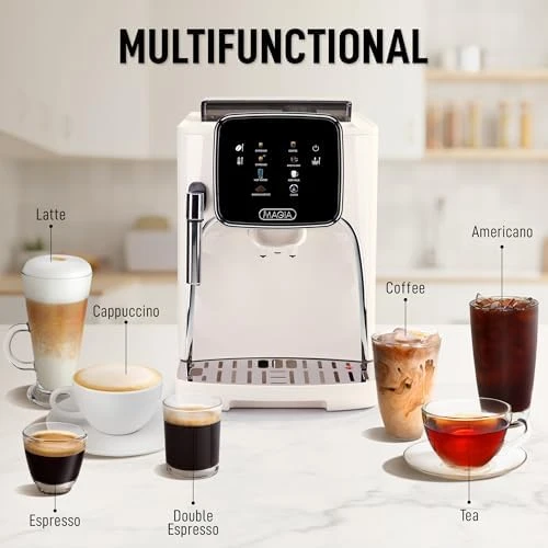Magia Clasica Automatic Espresso Machine with Built-In Grinder — Coffee Maker, Zulay Kitchen
