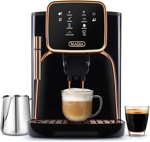 Magia Clasica Automatic Espresso Machine with Built-In Grinder — Coffee Maker, Zulay Kitchen