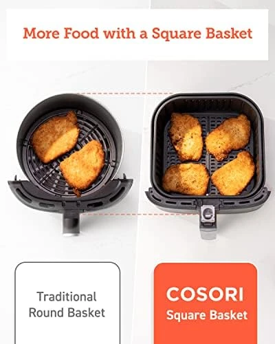 Pro Gen 2 Air Fryer 5.8QT, Upgraded Version with Stable Performance & Sleek New Look — Air Fryer, Cosori