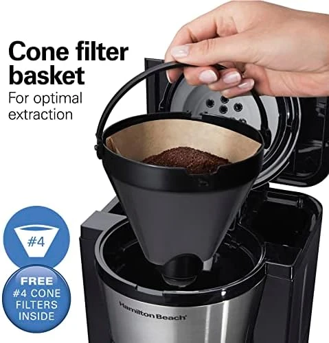 Programmable Coffee Maker with 10 Cup Thermal Carafe — Coffee Maker, Hamilton Beach