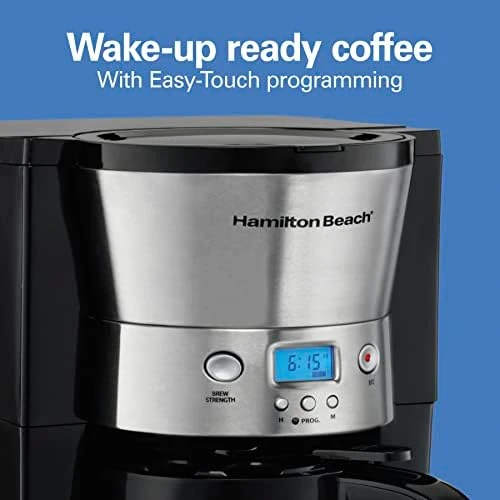 Programmable Coffee Maker with 10 Cup Thermal Carafe — Coffee Maker, Hamilton Beach